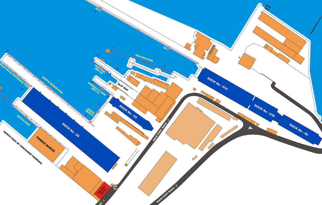 Colombo Dockyard PLC-Ship Yard Layout